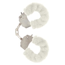ToyJoy Furry Fun Wrist Cuffs White ToyJoy Furry Fun Wrist Cuffs White