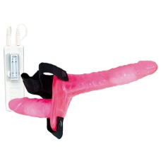 Joyride Pink Duo Double Penis Vibrating Dildo Strap-On