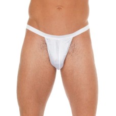 Mens White G-String With Small White Pouch Mens White G-String With Small White Pouch