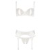 Cottelli Delicate Bra Set White