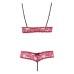 Cottelli Bra Set Open Cup and Crotchless Set