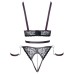 Cottelli Lace and Chain Bondage Crotchless Set Cottelli Lace and Chain Bondage Crotchless Set