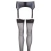 NO:XQSE Wet Look Suspender Belt And Stockings