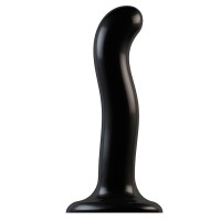 Strap-On Me Prostate and G-Spot Curved Dildo Medium Black
