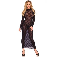 Leg Avenue Long Sleeved Long Dress UK 6 to 12 Leg Avenue Long Sleeved Long Dress UK 6 to 12