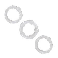 NS Novelties Renegade Intensity Rings Cock Rings Clear