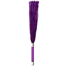 Purple Suede Flogger With Glass Handle And Crystal Purple Suede Flogger With Glass Handle And Crystal