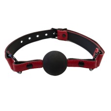 Rouge Garments Leather Croc Print Ball Gag Rouge Garments Leather Croc Print Ball Gag