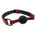 Rouge Garments Leather Croc Print Ball Gag Rouge Garments Leather Croc Print Ball Gag
