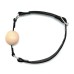 Leather Gag With Wooden Ball Leather Gag With Wooden Ball