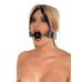 Leather Ball Gag And Head Harness Leather Ball Gag And Head Harness